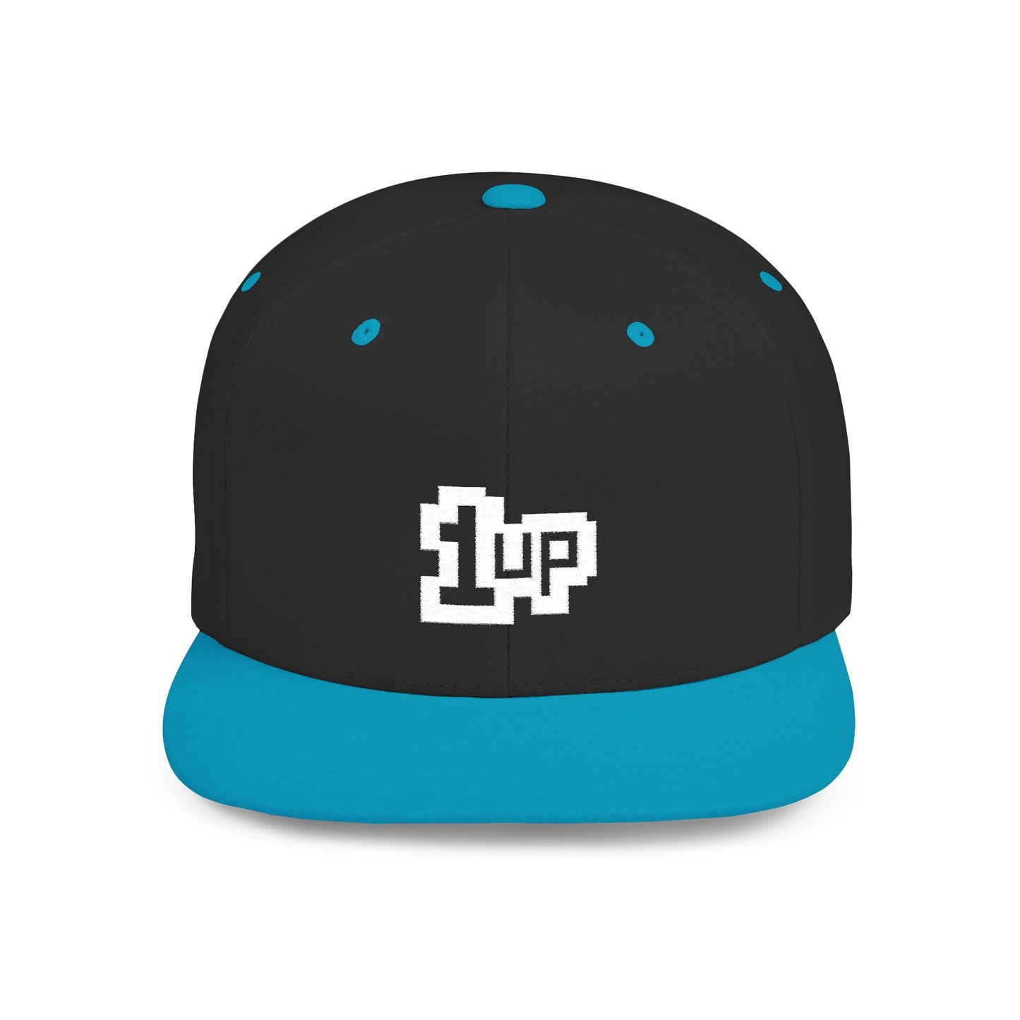 Retro Gamer 1UP Flat Bill Snapback Hat
