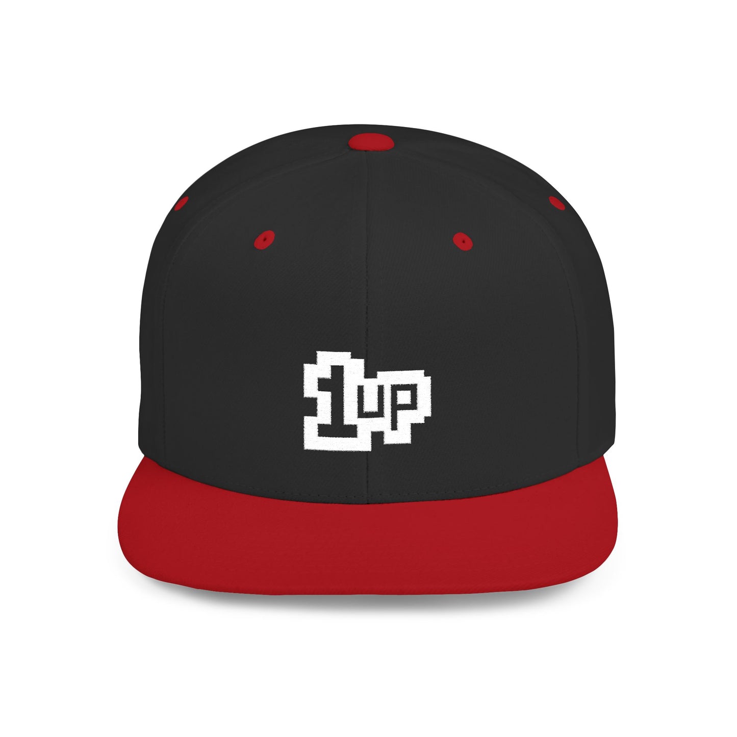 Retro Gamer 1UP Flat Bill Snapback Hat
