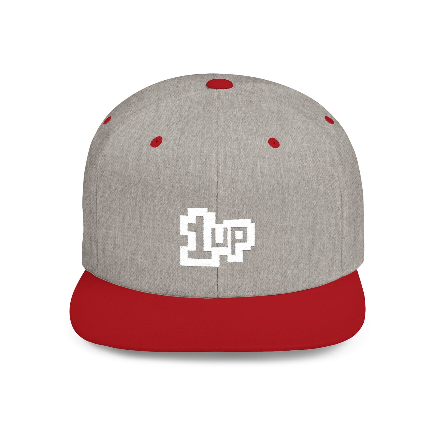 Retro Gamer 1UP Flat Bill Snapback Hat