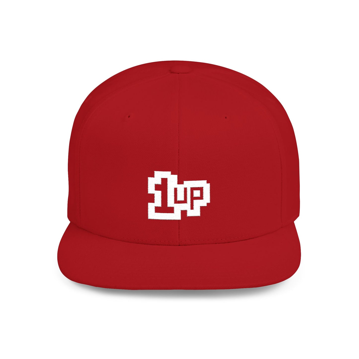 Retro Gamer 1UP Flat Bill Snapback Hat