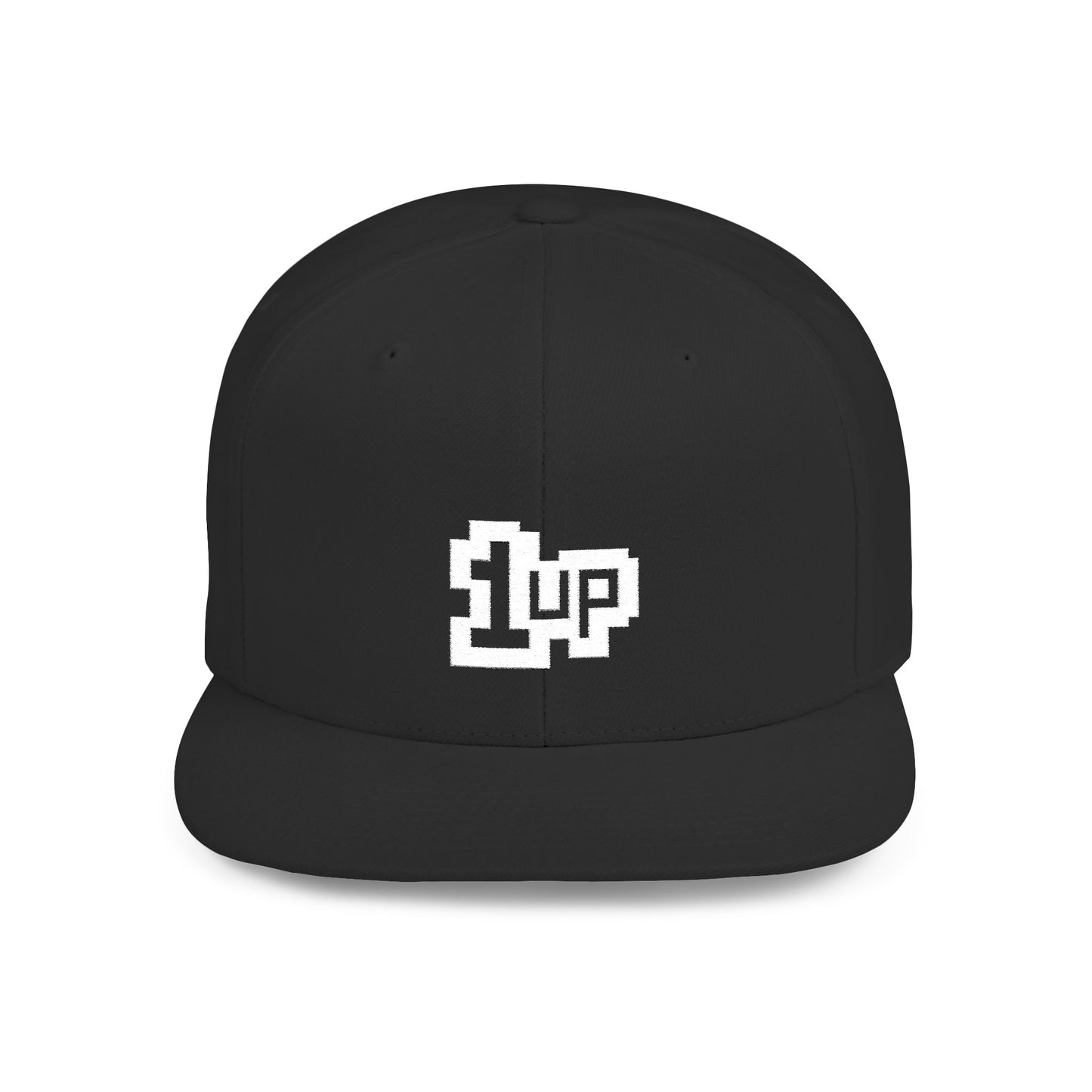 Retro Gamer 1UP Flat Bill Snapback Hat
