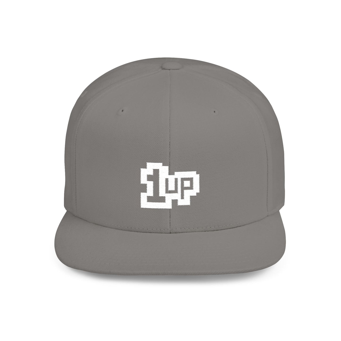 Retro Gamer 1UP Flat Bill Snapback Hat