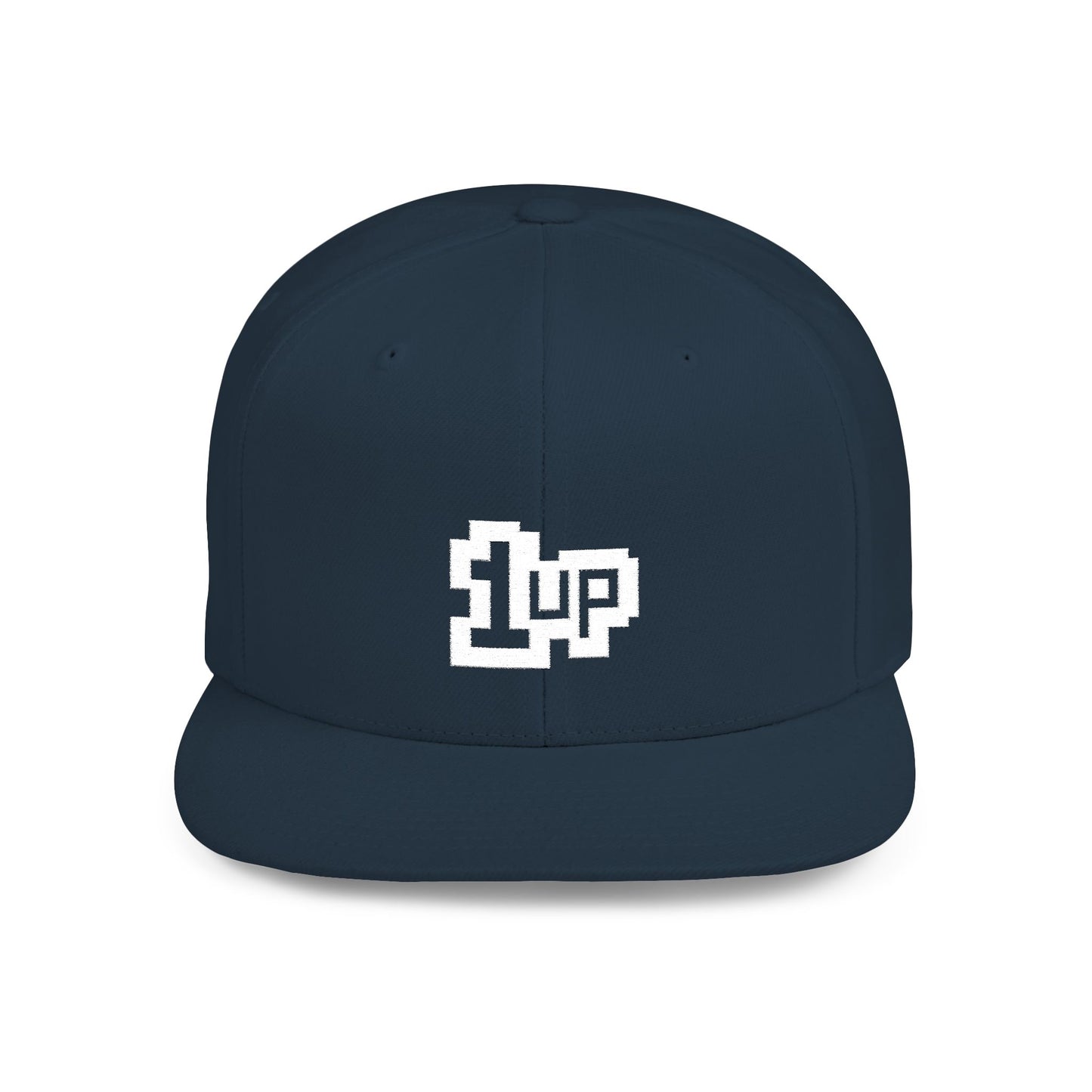 Retro Gamer 1UP Flat Bill Snapback Hat