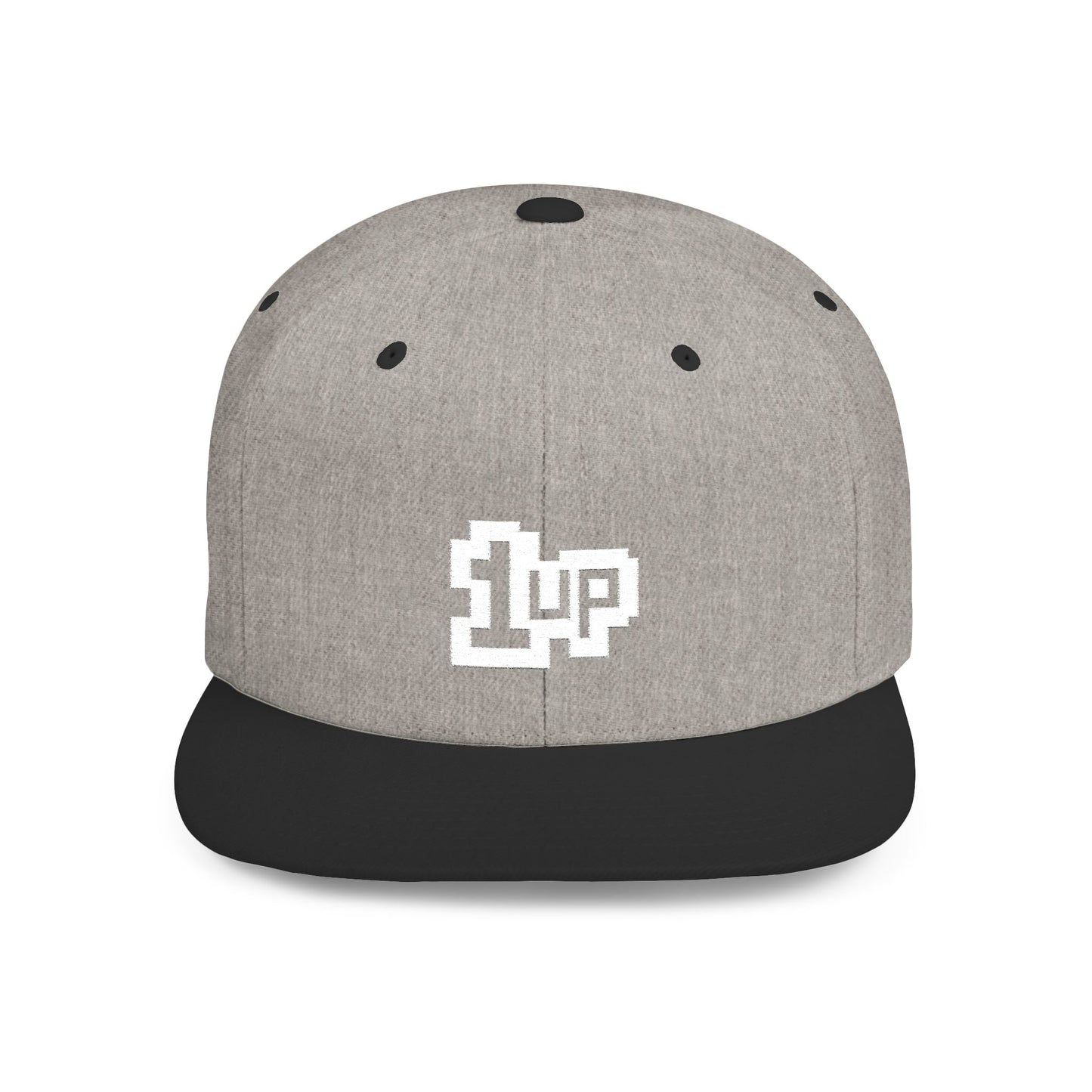 Retro Gamer 1UP Flat Bill Snapback Hat