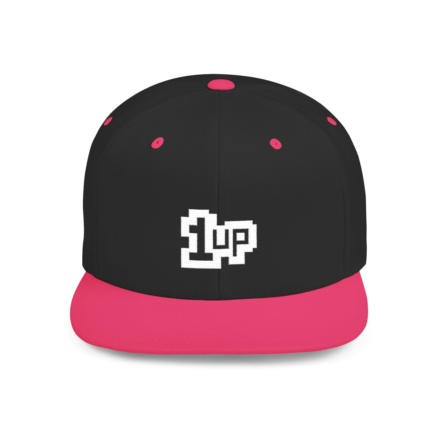 Retro Gamer 1UP Flat Bill Snapback Hat
