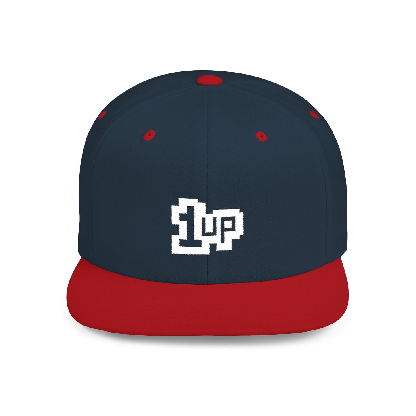 Retro Gamer 1UP Flat Bill Snapback Hat