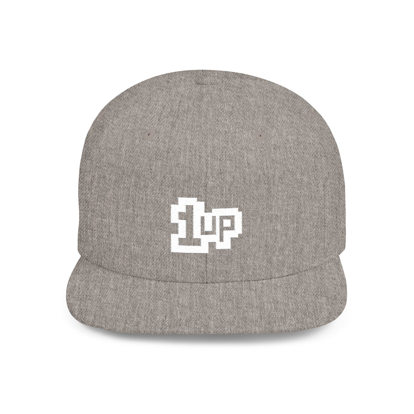 Retro Gamer 1UP Flat Bill Snapback Hat