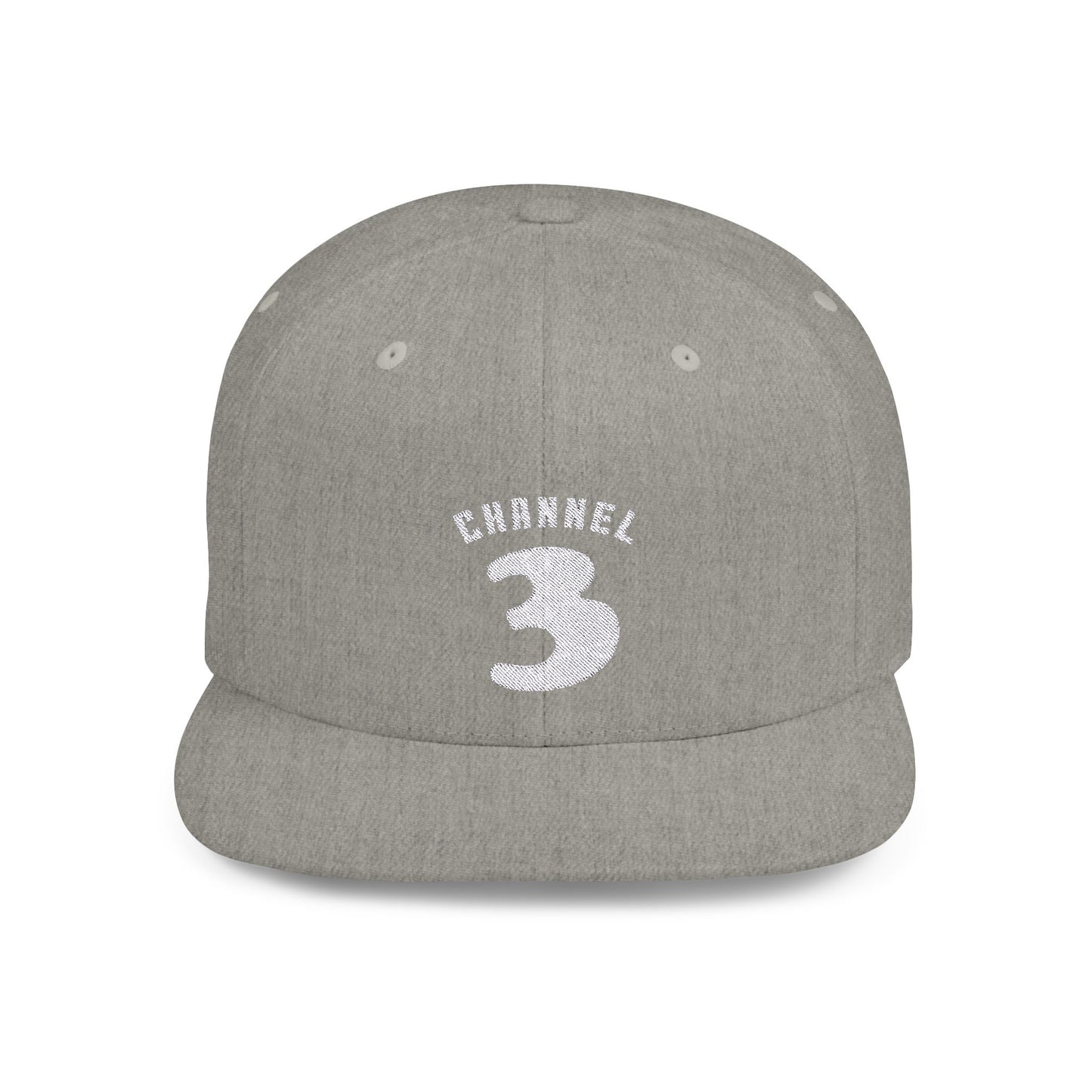Channel 3 Flat Bill Snapback Hat