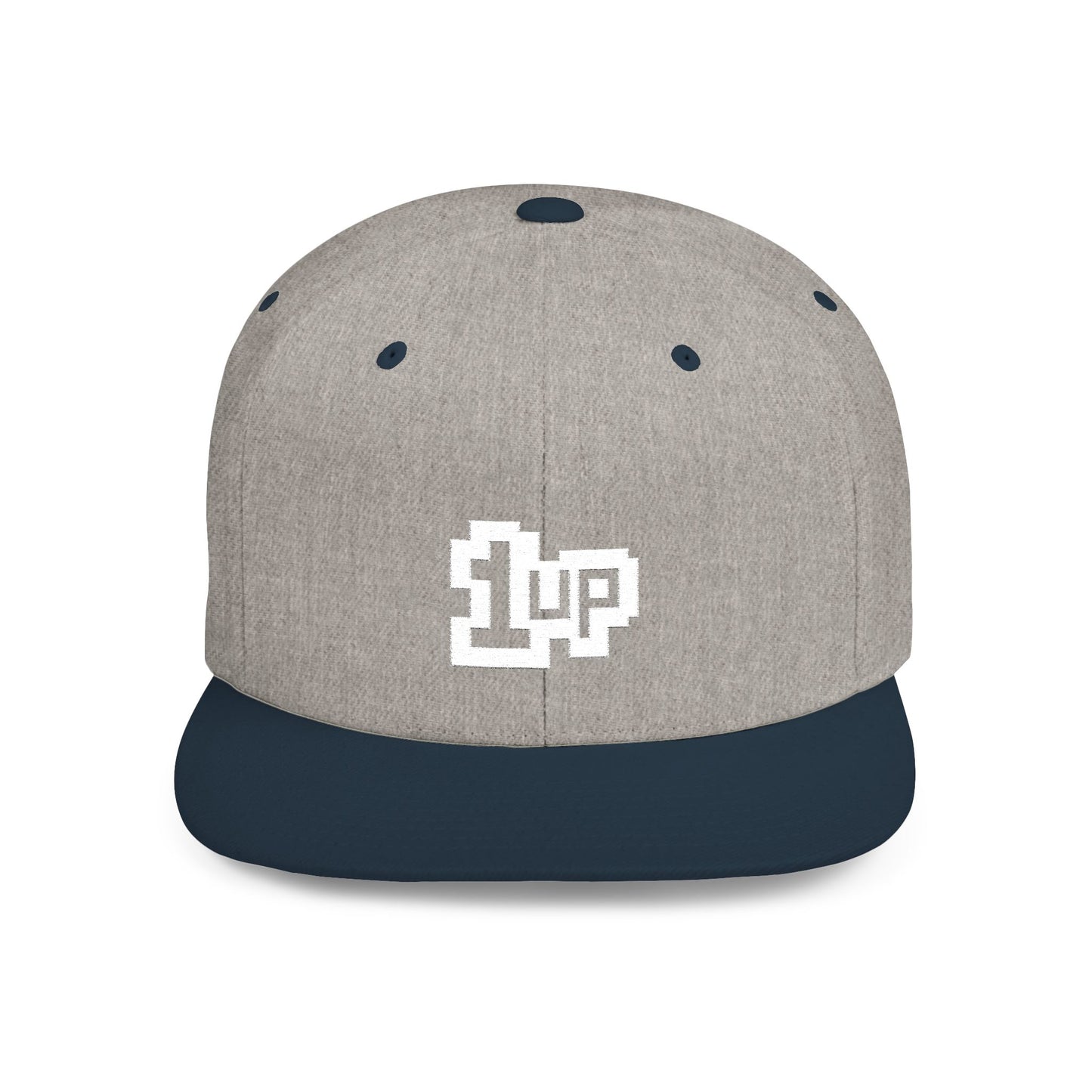 Retro Gamer 1UP Flat Bill Snapback Hat
