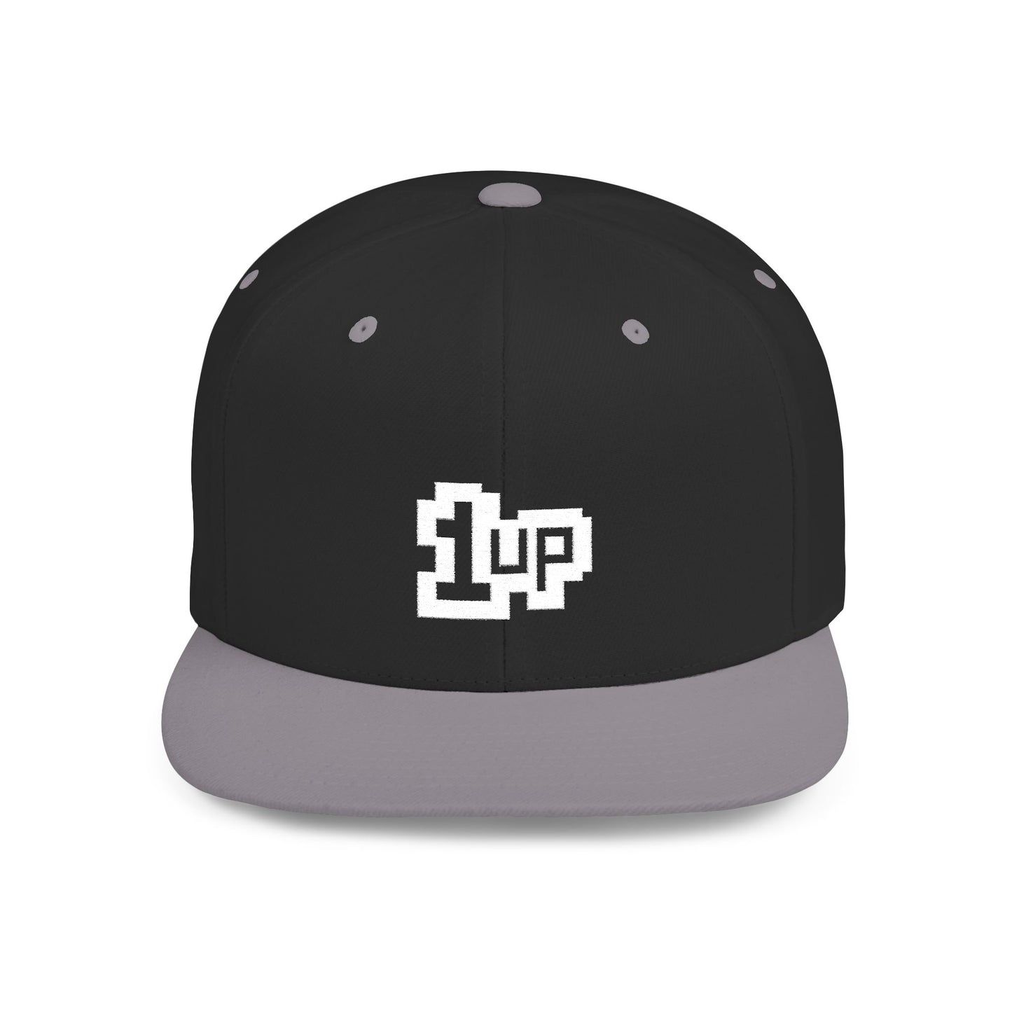 Retro Gamer 1UP Flat Bill Snapback Hat