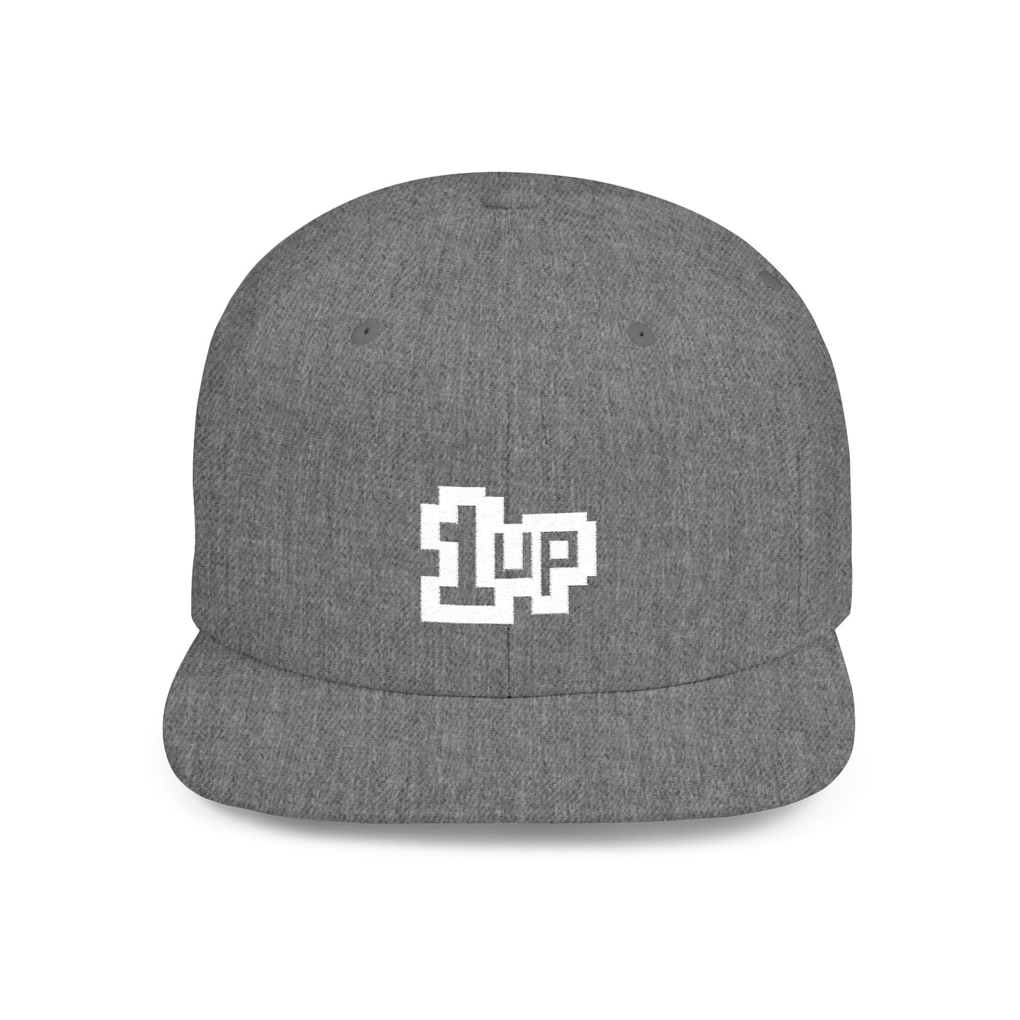 Retro Gamer 1UP Flat Bill Snapback Hat
