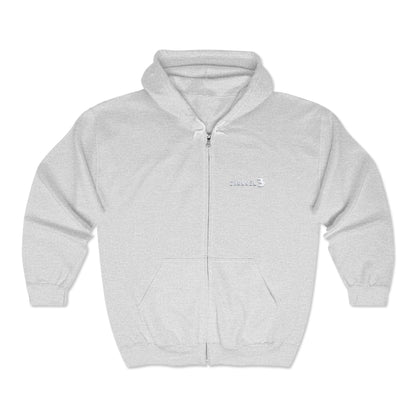 Channel 3 full zip hoodie (white embroidery)