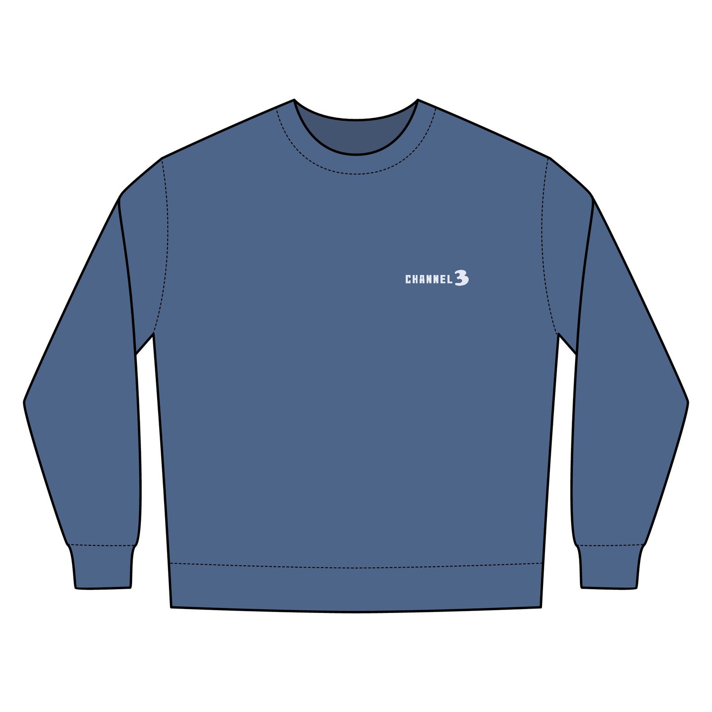 Channel 3 Embroidered Nantucket Crewneck Sweatshirt