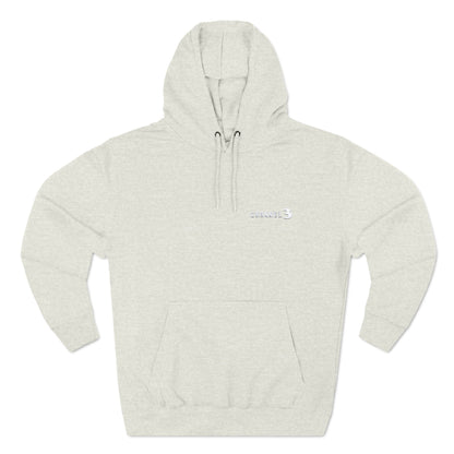 Channel 3 landscape fleece hoodie (white embroidery)