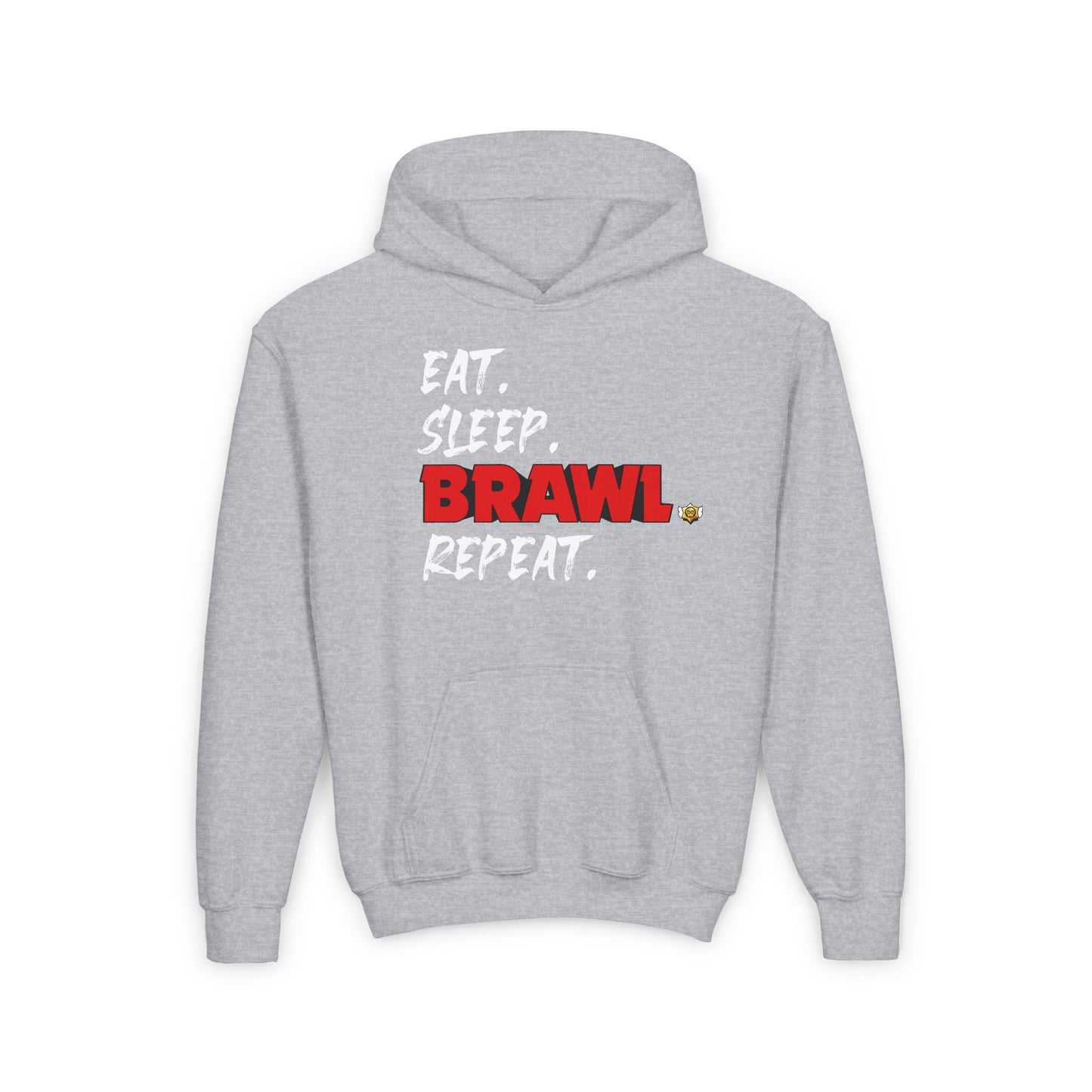 Eat. Sleep. BRAWL. Repeat. Youth Hoodie