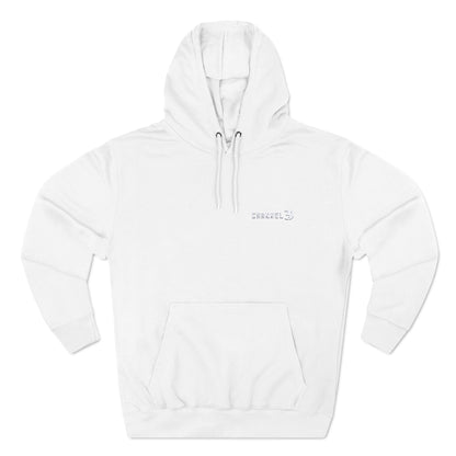 Channel 3 landscape fleece hoodie (white embroidery)